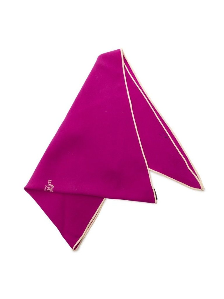 Hermes Losange Logo Diamond Shawl Scarf Purple White Silk